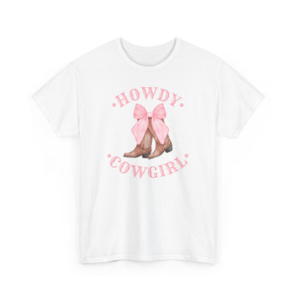 Howdy Cowgirl! Adults Unisex Heavy Cotton Tee