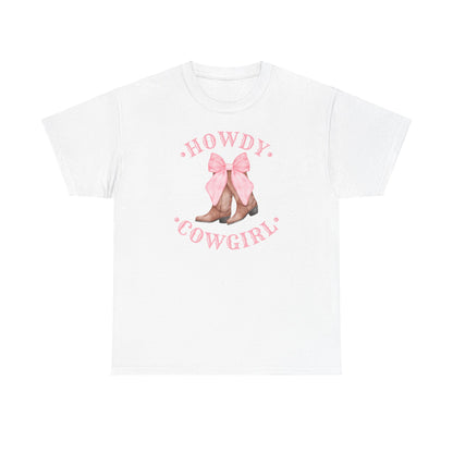 Howdy Cowgirl! Adults Unisex Heavy Cotton Tee