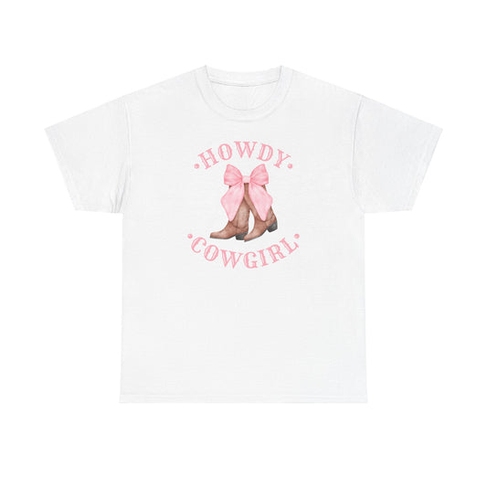 Howdy Cowgirl! Adults Unisex Heavy Cotton Tee