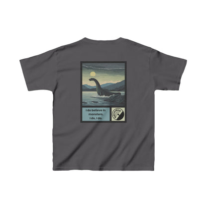 Loch Ness Monster! Back Print - Kids Heavy Cotton™ Tee